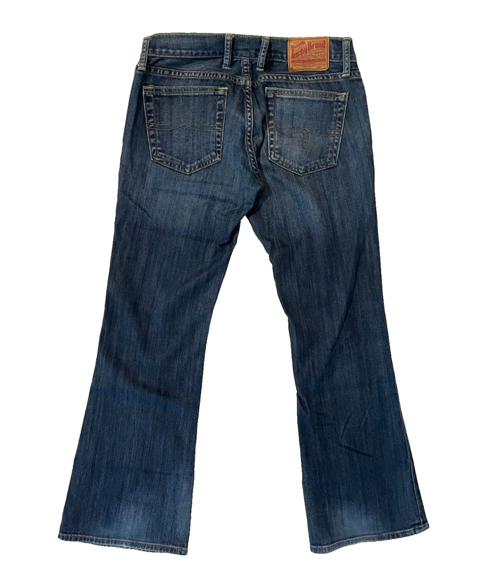 Vintage Lucky Brand Sweet N Low 4/27 Y2K 90s Flared Low Rise Bootcut Denim Jeans